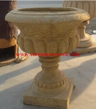 China resin fiberglass flowerpot planter for sale