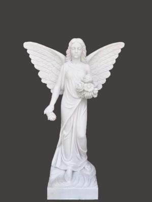 China white marble angel statue-0150 for sale