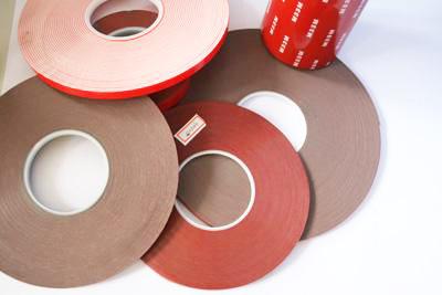 China Double Sided Foam Tape Gray carrier material color 120 degree temperature resistant for sale