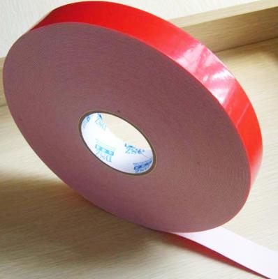 China Two sided adhesive tape coated strong acrylic glue with PE foam backing material for sale