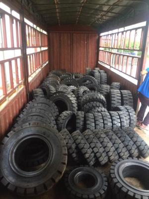 China Solid Tyre for Forklift Tyres Prices of Forklift Spare Parts Factory Price 3.5t forklift truck tire 7.00-15, solid tire for sale