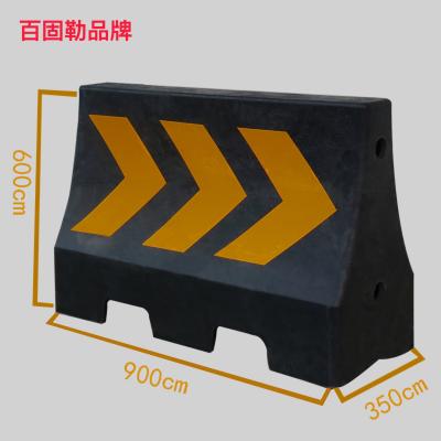 China plastic horse water trough traffic control barrier     Rubber isolator   Water Horse HDPE Traffic Barrier Plastic Barric for sale