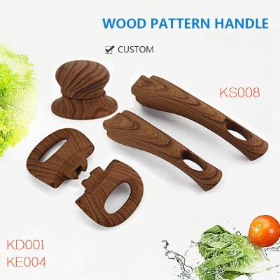 China Sustainable Cookware Style Pan Wooden Handle For Pot for sale