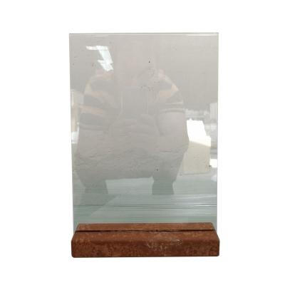 China Acrylic Metal Wooden Acrylic Product Cosmetic Props Transparent Acrylic Billboard Display Stand for sale