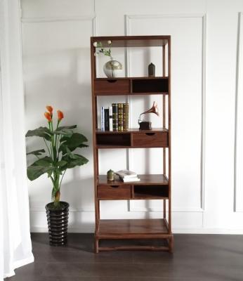 China New Walnut Furniture Walnut Bookcase Curiosity Cabinet Furniture Wooden Solid Wood Display for sale