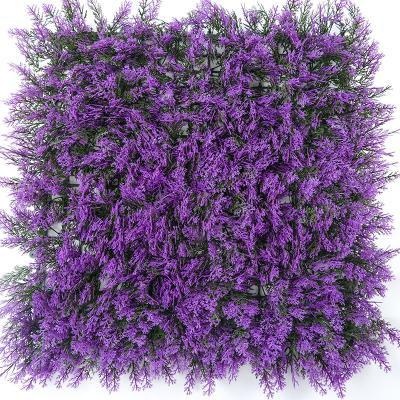 China Singapore imports PE particles home outdoor decoration artificial hedge jungle vertical hanging plant green artificial grass wall for sale