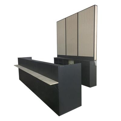 China Acrylic Metal Office Cash Desk Style Wood Furniture Display Industrial Counter for sale