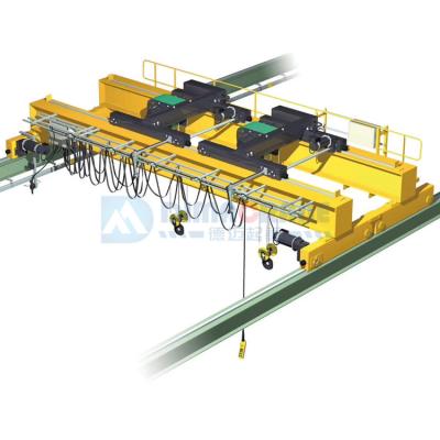 China Workshop Use Hardware Lifting Equipment Left Hand Bridge Crane Top 40 T+ Model 16 Ton 50 Ton Overhead Crane Chinese EOT Manufacturer for sale