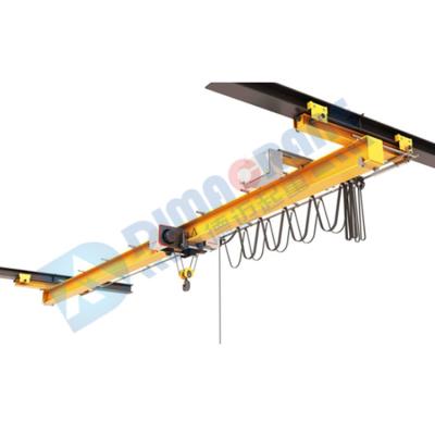 China Bridge Crane Hot Sale IP55 Protection Class 3.2 Ton Europe Style Suspension Girder EOT Overhead Crane 5 Ton Single Girder Underslung Bridge for sale