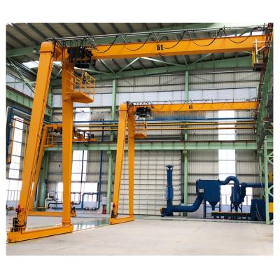 China Gantry crane 5 t used semi mobile gantry cranes with railway with new model end trolley for sale