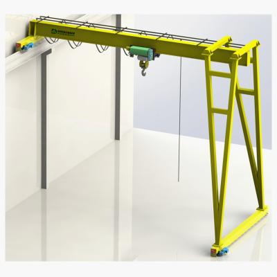 China Gantry crane Europe style railless semi single girder gantry crane trackless design 2 ton half 5 ton 10 ton price in workshop for sale