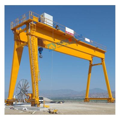 China Gantry Crane Double Girder Gantry Crane 16 Ton 20 Ton 32 Ton 30 Ton Price With Wireless Radio Remote Control for sale