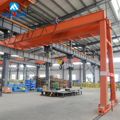 China Electric Gantry Crane Double Girder Hoist Half Gantry Crane Semi Gantry Crane 10 ton for sale for sale