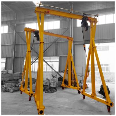 China Gantry Crane Customized 1 2 3 5 10 ton single small mini mobile workshop portable gantry crane price for sale for sale