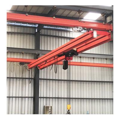 China Ergonomic Crane Hot Sale 2 Ton 3.2 Ton 3 Ton KBK UK40 Rail Double Beam Crane EOT Bridge Light Beam Suspension Ergonomic Crane System for sale