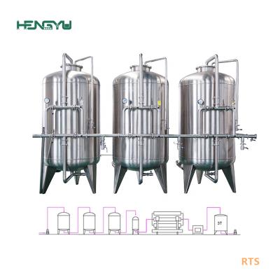 China Water purification Hengyu OEM RO water treatment machinery/alkaline water purification reverse osmosis esalination filter purifier system for sale