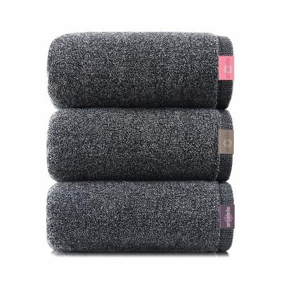 China QUICK DRY Luxury Micro Cotton Charcoal Yarn Dyed Thick Gym Towel for sale