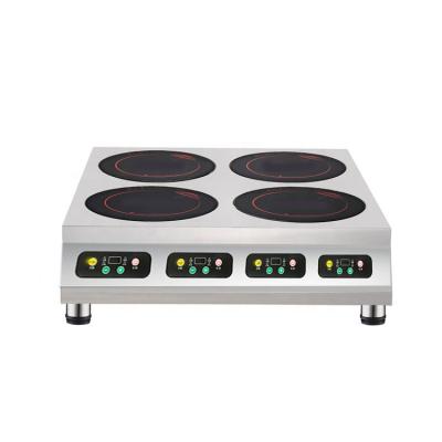 China Stainless Steel Carded Head Fashionable Multi Burners 6 Heads Tabletop Induction Cooker Ovens for sale