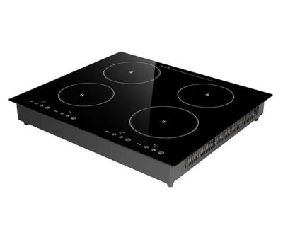 China Fashionable white top 4 burner Co stove induction indection cooker built in hot pot cookstove multi plate electric induction cooktop for sale