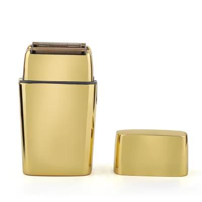 China Car High Quality Metal Body Shaver Rechargeable Foil Electric Gold Silver Wholesale Wireless USB Charging Electric Shaver for sale