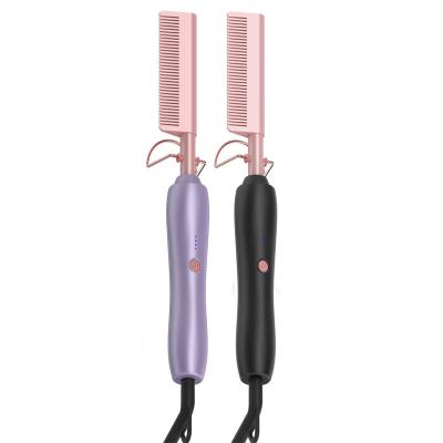 China For Home Use Hot air hair straightener Hairstylist comb curling iron Home hair straightener comb for sale