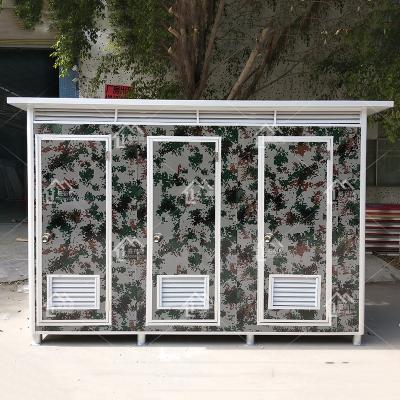 China Customized Modern Camouflage Color Portable Toilet With Sitting Urinal And Toilet Showerroom for sale