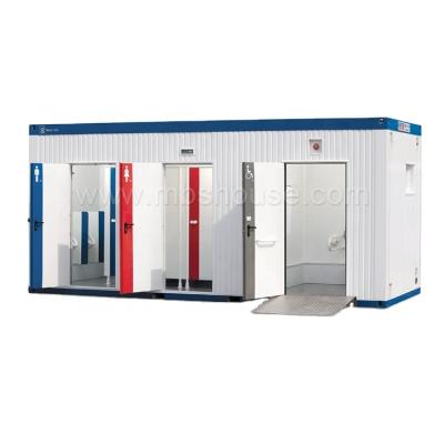 China Modern Mobile Prefab Container Toilet With Shower Room for sale