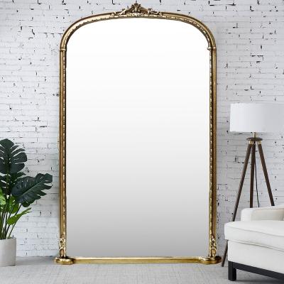 China Large Large Integral Wide Vintage Full Bracket Antique Wall Body Wall Mirror for sale