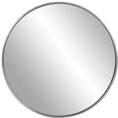 China MOK 5 Stars Hotel Bright Standard Modern Round Bath Mirror Customized Wall Hotel And Home Decorative Framed Mirror For Bathroom for sale