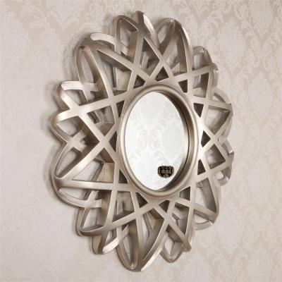 China Europe Home Decor Hewn Sunshine Home Decor Wall Mirror Gold Frame European Elegant Antique Silver Mirror Design Decorative Mirror for sale