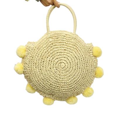 China 100% Handmade Shopping Tote Bags Summer Beach Handbags Straw Bag Women Woven From China for sale