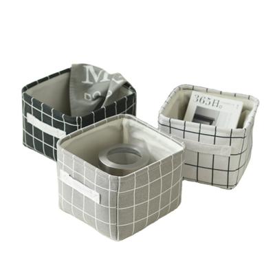 China Finished Sundry Art Tissue Box Underwear Basket Storage Office Sundry Basket Porch for sale