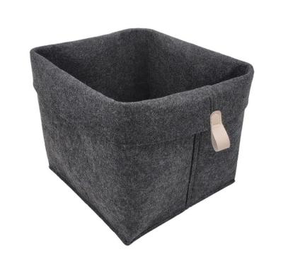 China Sustainable Felt sundry storage basket toy snack storage basket dormitory desktop storage box for sale