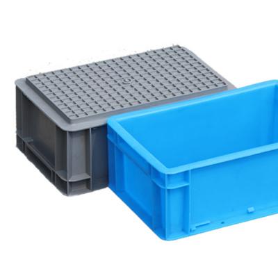 China Sustainable Plastic turnover box storage box rectangular logistics transfer box plastic turnover basket large size for sale