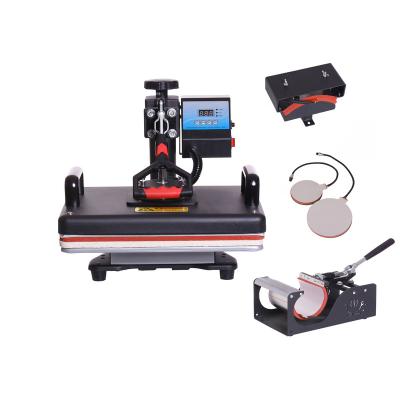 China Garment Shops 38x38 New Design 5 in 1 Combo Heat Press Machine, Sublimation/Heat Press, Heat Transfer Machine for sale