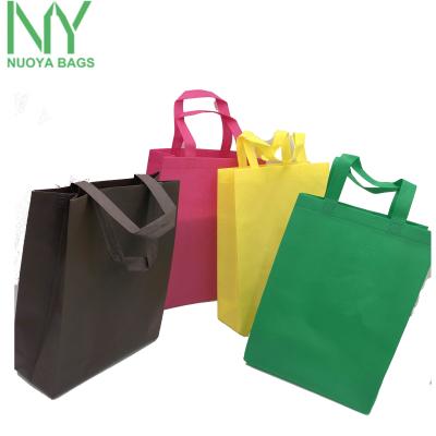 China Customized Design Handled Tote Eco Friendly Folding Reusable Nonwoven Nonwoven Grocery Bag for sale