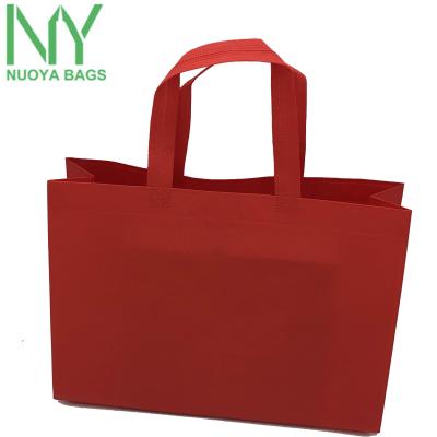 China Full Color Printing Handled Logo Eco Promotion Corporate Custom Tote Shopping Non Woven Bag Reusable for sale