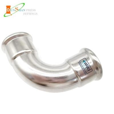 China Water pipe system. DVGW Press Fittings Stainless Steel Pipe Fittings for sale