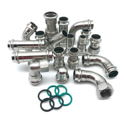 China Edelstahl-Pressfitting Bogen 90 Pipe Fittings / Stainless Steel Press for sale