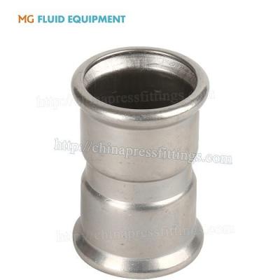 China Stainless Steel Press Fit Coupling 316L And 304L Stainless for sale