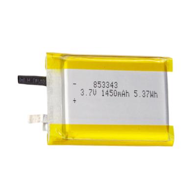 China Toys A+mass 3.7V 853343 Lithium 1450mAh Ion Polymer Battery for sale