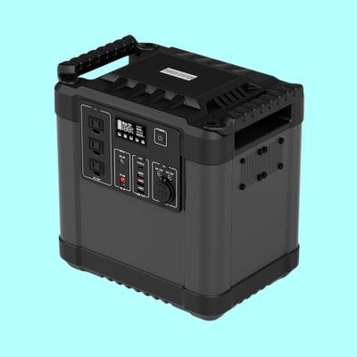 China Type C 1000W 2000w Outdoor Portable Power Station Home Use Solar Power Station 110V 220V Solar Generator for sale