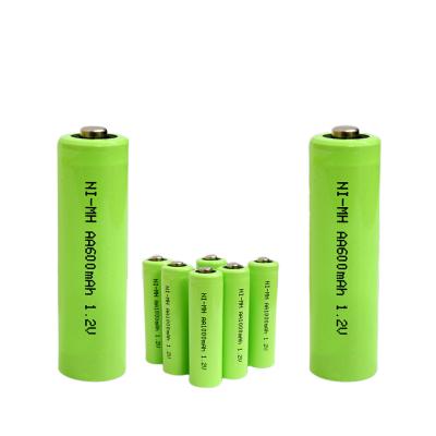 China Rechargeable Toys NIMH Battery MSDS 1.2V 600mah-2600mah AA Rechargeable Batteries Recharge Units for sale