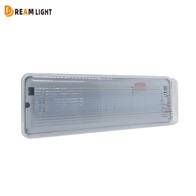 China Plastic Rectangle 8W ABS Emergency Exit Light Rechargeable Bulkhead Light Wall Mounted Bulkhead Light for sale