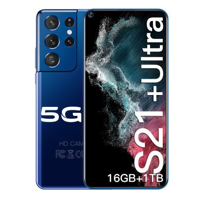 China Dual SIM Card Global Version S21 Inch Full Screen Mobile Phone Ultra Smart 12+512GB Dual SIM SmartPhone 6800mAh Phone 6.8 HD for sale