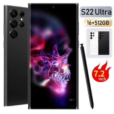 China Original Global Original S22 Ultra 6.8inch Android Version 10 Smartphone 5G Dual Core 5G LET Phone HD Screen Face ID Version Global Mobile Phone for sale