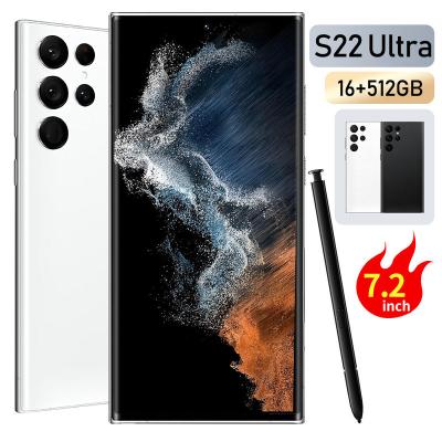 China Dual SIM Card 2022 NEW Galaxy S22 Phone 5g Ultra 7.3 inch 16Gb+1Tb Android Smartphone Android 12.0 Cell Phones for sale