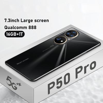 China Dual SIM Card New Original P50 Pro 7.3 Inch HD P50 Pro With Face ID LTE 4G Quad Core Ram 16GB ROM 1TB ROM 1TB Cell Phones Android 9.0 Mobile Phone for sale