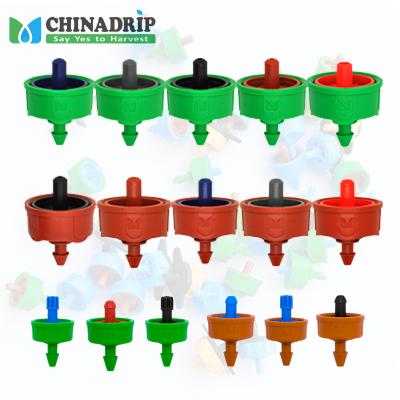 China POM Pressure Compensating Dripper For Arrow Drip System Drip Emitter On Line Flow Device Drip Irrigation Fittings for sale