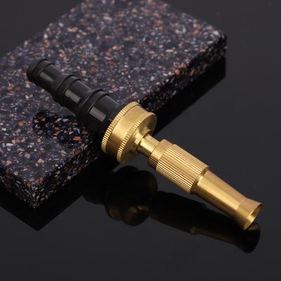 China Variable Flow Control New Design Fire Water Hose Solid Brass Adjustable Nozzle With Low Price for sale